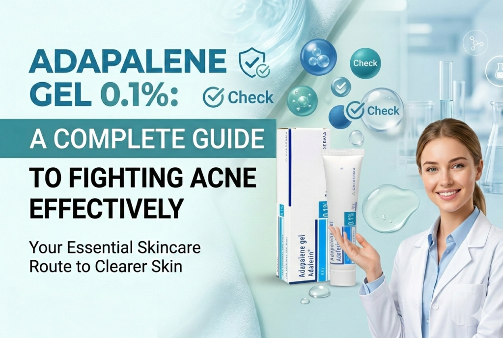 Adapalene Gel 0.1% . A Complete Guide to Fighting Acne Efectively.