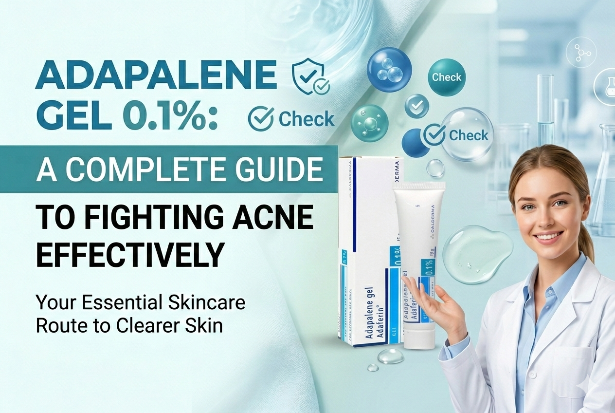 Adapalene Gel 0.1% . A Complete Guide to Fighting Acne Efectively.