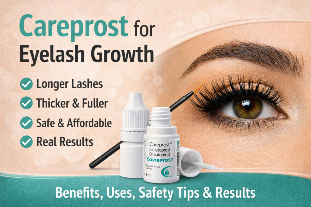Careprost eyelash growth promotion