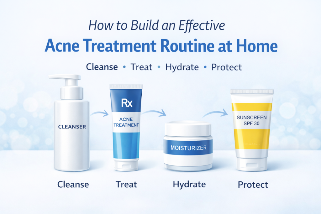 How to Build an Effective Acne Treatment Routine at Home