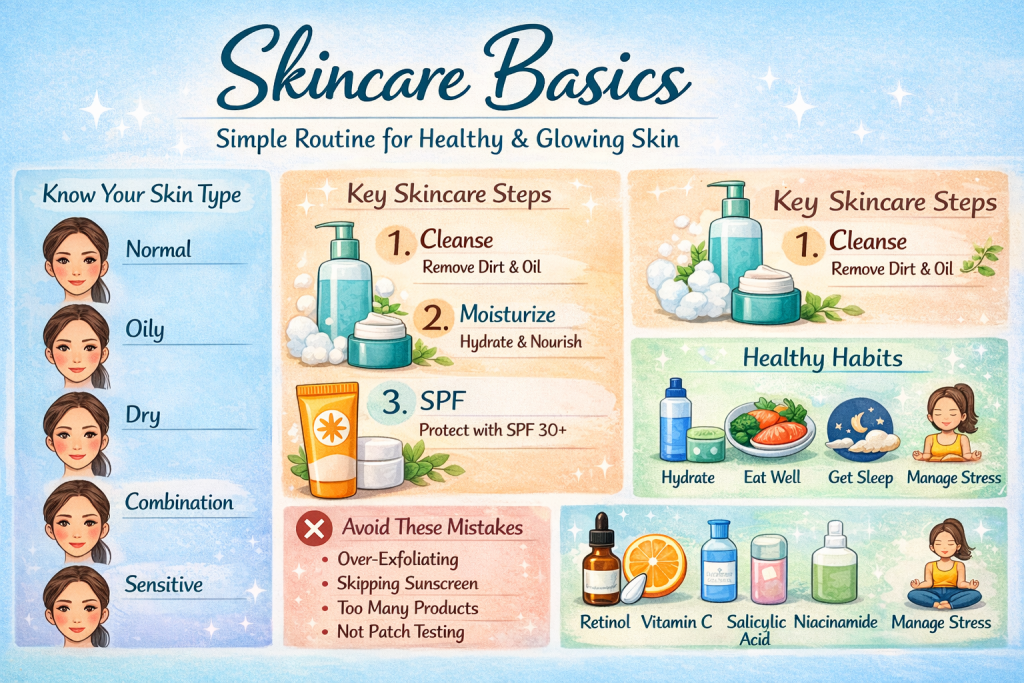 simple routine for healthy skin
